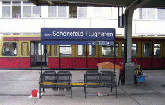 gegenwärtiger S-Bahnhof Flughafen Schönefeld