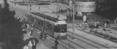 Tram auf dem Alexanderplatz