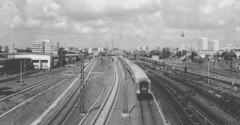 Blick auf die Gleisanlagen in Richtung Ostbahnhof
