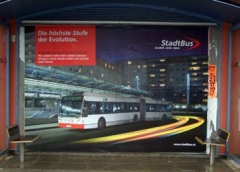 O-Busplakat in Salzburg (Österreich)