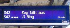 Zugzielanzeiger S-Bahn