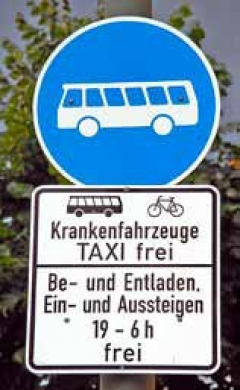 Busspurenschild