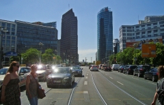 Blick auf die Gleise der Leipziger Straße