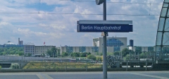 Blick vom Hauptbahnhof Berlin
