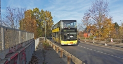 BVG-Bus auf der Straße