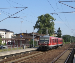 Durchfahrt Bahnhof Bestensee