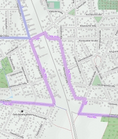 Karte Unterbrechung Berliner Mauerweg