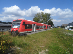Bahnsteig in Göggingen